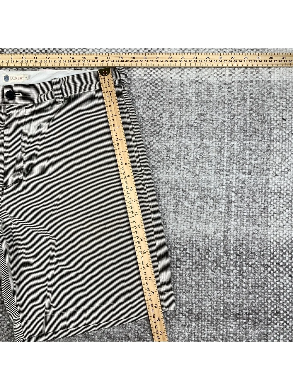 J.Crew Men's Khaki & Chino Shorts 38 Striped Cotton